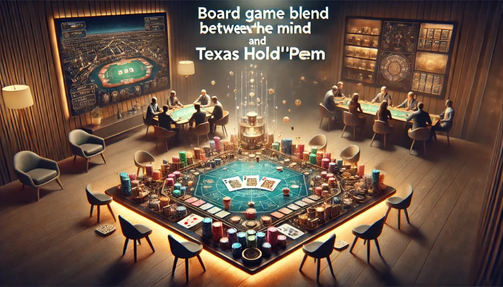 Board Game Blend Between The Mind and Texas Hold em