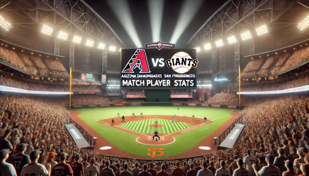 Arizona Diamondbacks vs San Francisco Giants Match Player Stats