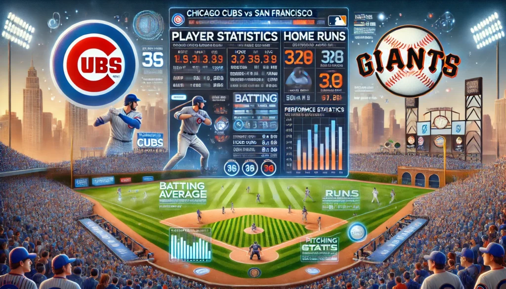 Chicago Cubs vs San Francisco Giants Match Player Stats