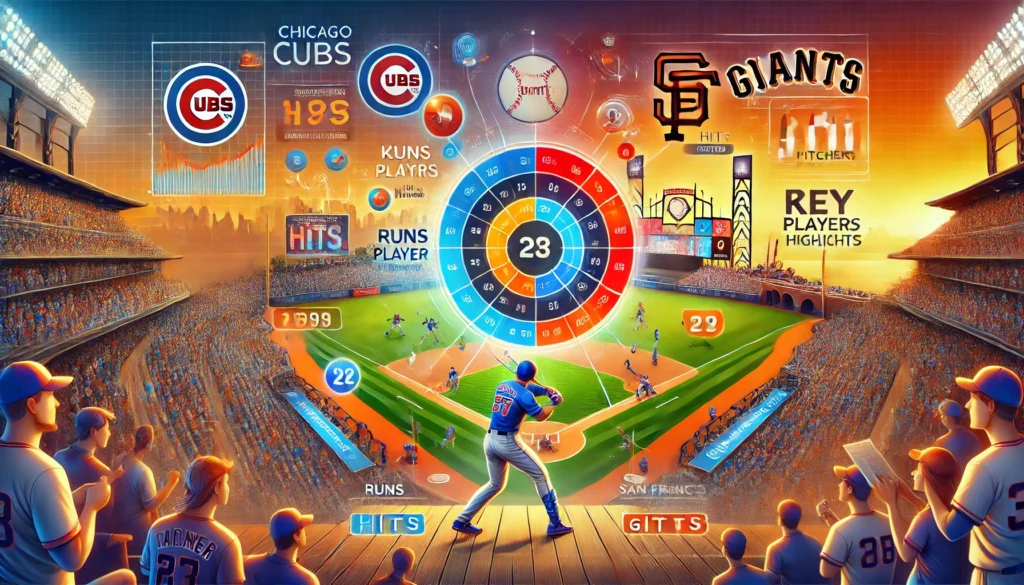 Chicago Cubs vs San Francisco Giants Match Player Stats