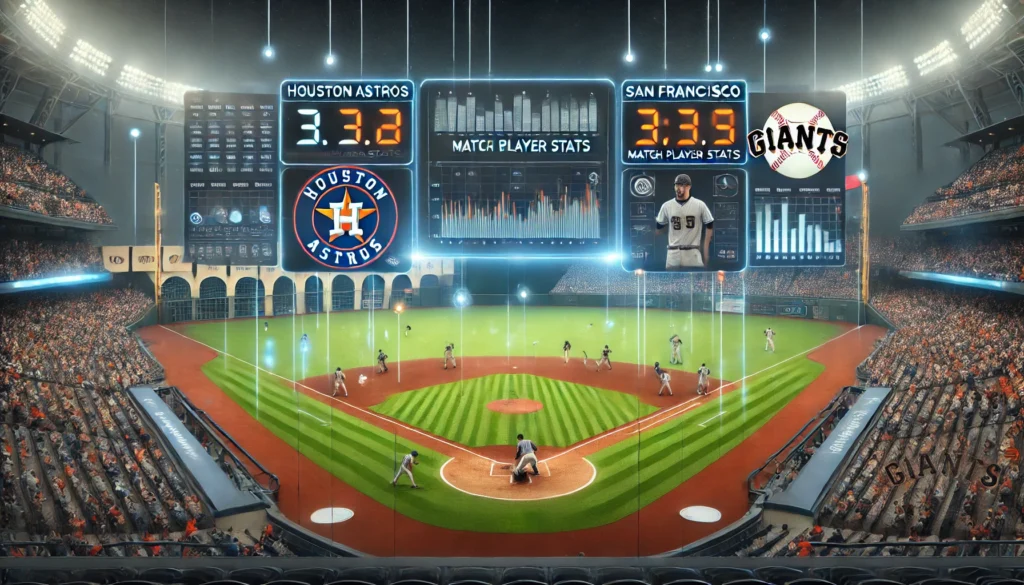 Houston Astros vs San Francisco Giants Match Player Stats