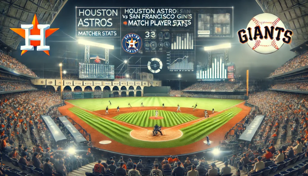 Houston Astros vs San Francisco Giants Match Player Stats