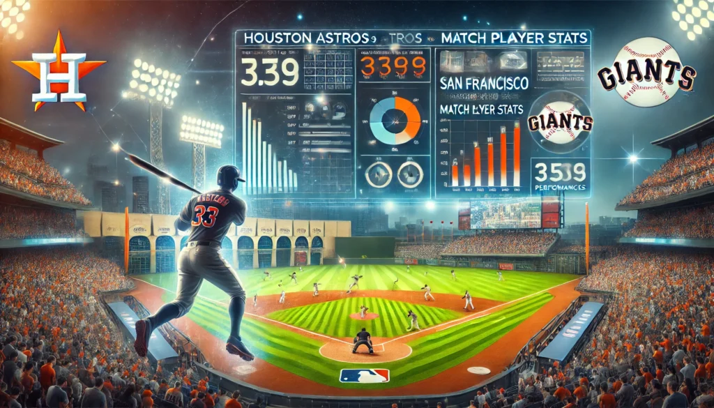 Houston Astros vs San Francisco Giants Match Player Stats