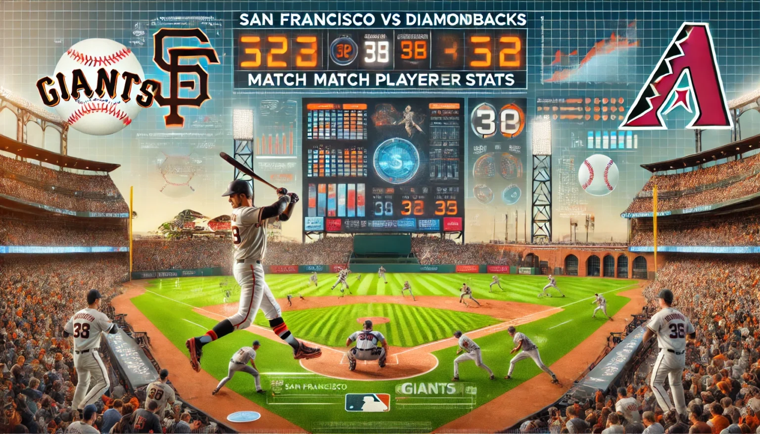 San Francisco Giants vs Diamondbacks Match Player Stats