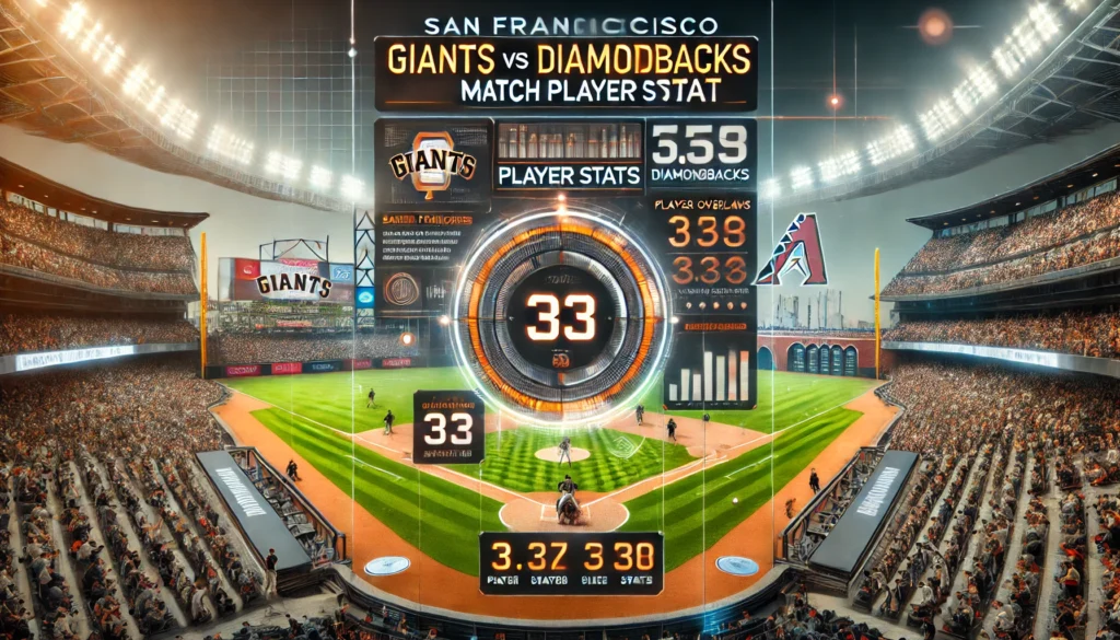 San Francisco Giants vs Diamondbacks Match Player Stats