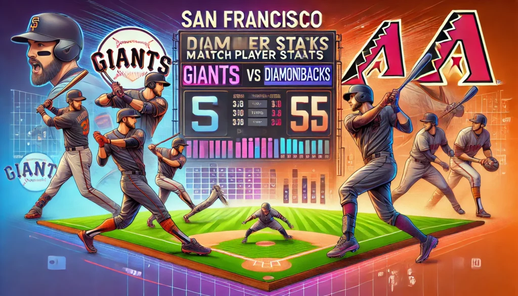 San Francisco Giants vs Diamondbacks Match Player Stats