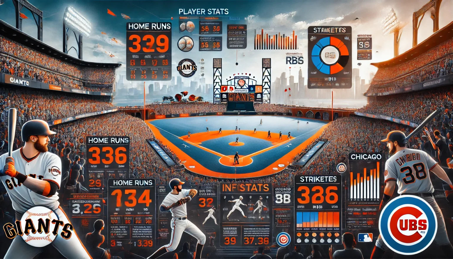 San Francisco Giants vs Chicago Cubs Match Player Stats