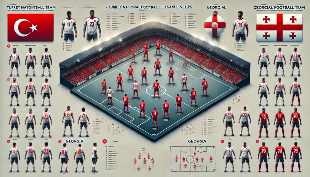 Turkey National Football Team vs Georgia National Football Team Lineups