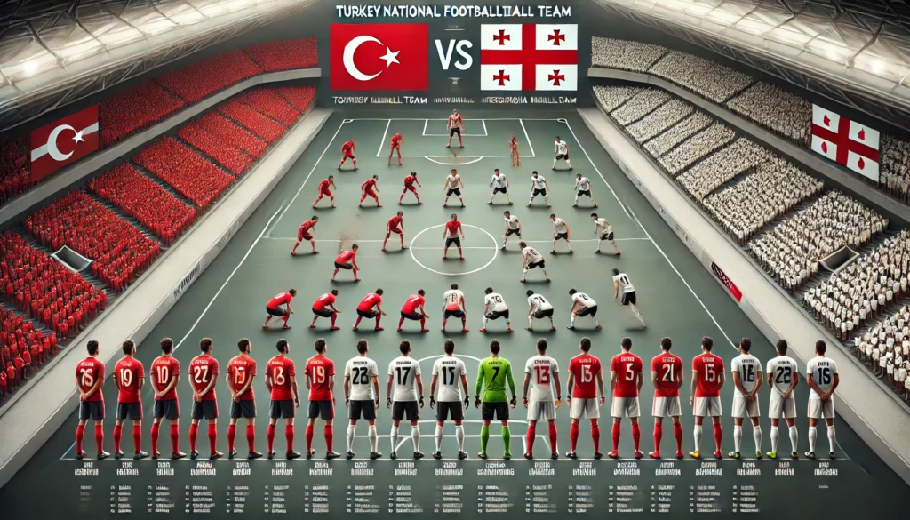 Turkey National Football Team vs Georgia National Football Team Lineups