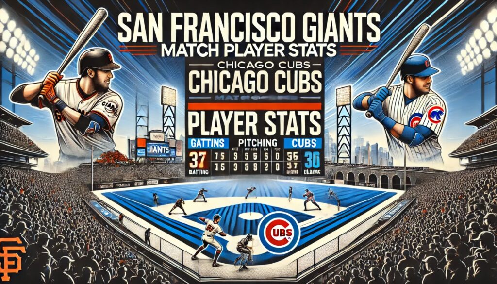 San Francisco Giants vs Chicago Cubs Match Player Stats