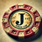 Used Vintage Poker Chips J