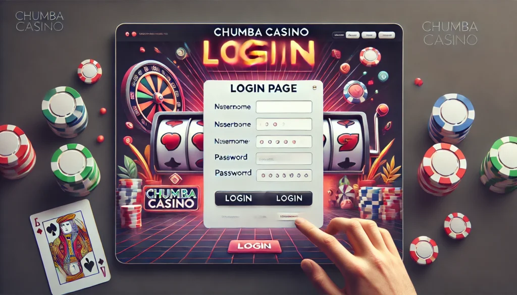 Chumba Casino Login Page