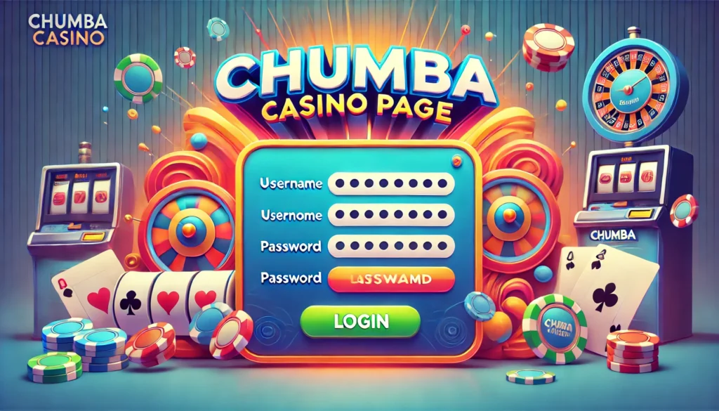 Chumba Casino Login Page